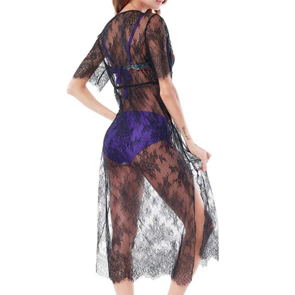 Floral Lace Beach cover up NWT - Picture 3 of 3